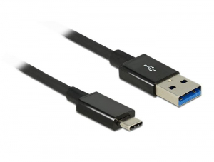 Delock 83983 USB 3.1 Gen2 Type-C -> USB Type-A összekötő kábel 1m